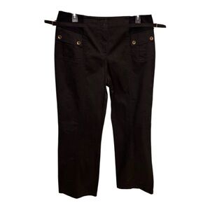 NWT St. John Sport Black Pants 33 inseam Sz 12